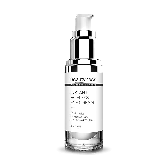 Instant Ageless Eye Cream-Instantly Reduces Under Eye Bags, Wrinkles, Dark Circles, Fine Lines & Crow's Feet. Powerfully Tighten & Lifts Sagging Skin that last Hours.
