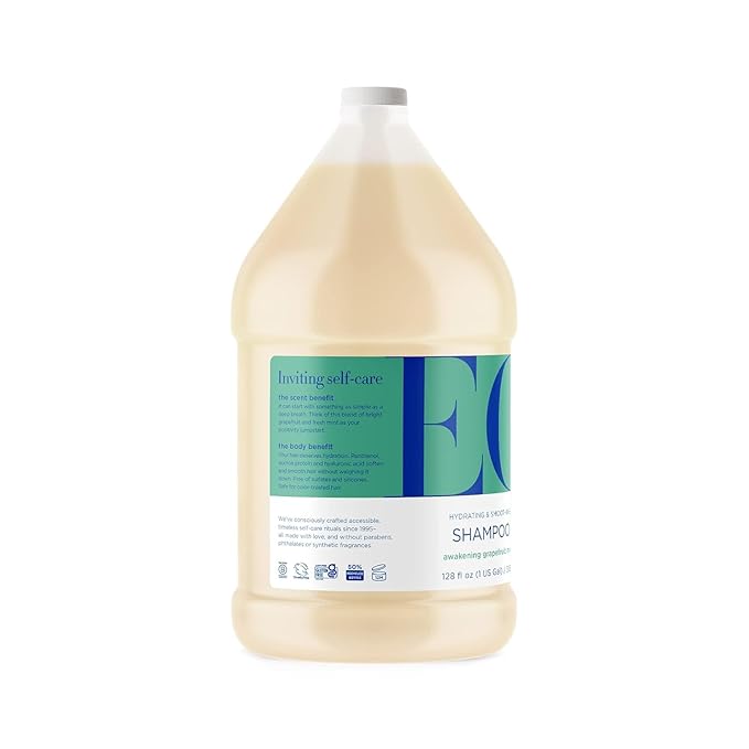 EO Shampoo, 1 Gallon, Grapefruit and Mint, Organic Plant Based, Hydrating & Smoothing For All Hair Types