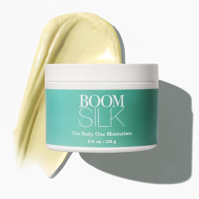 Boomsilk ® Face Moisturizer Cream, Rejuvenating Face Lotion & Facial Moisturizer for Mature Skin with Olive Oil, Beeswax & Honey, Hydrating Body Lotion for Women, Boom Beauty by Cindy Joseph, 8 oz