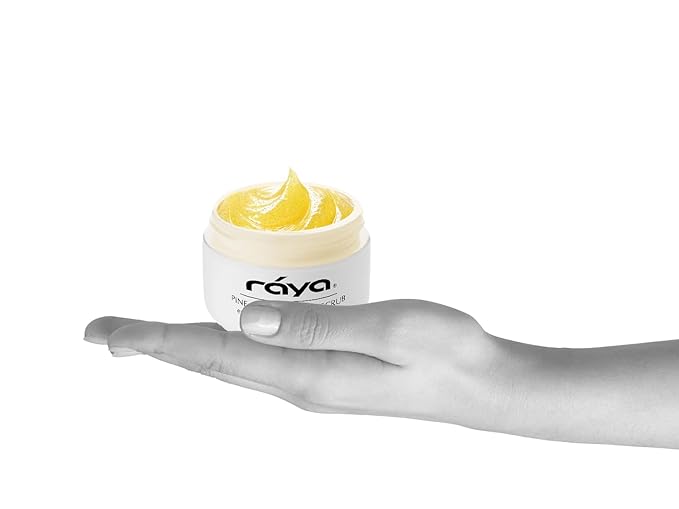 RAYA Pineapple Enzyme Facial Scrub (120) | Exfoliating and Refining Facial Scrub for Combination Skin | Creates a Glowing Complexion | Made with Pineapple Enzymes and Jojoba Beads