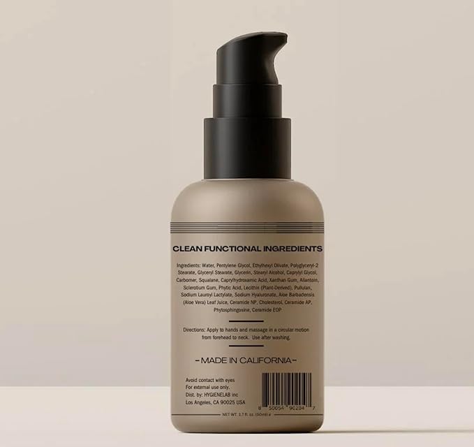 HygieneLab Face Duo – EWG Verified Face Wash (5 fl oz) & Moisturizer (1.7 fl oz), Removes Dirt, Hydrating Set with Aloe, Niacinamide, Vitamin C & Squalane