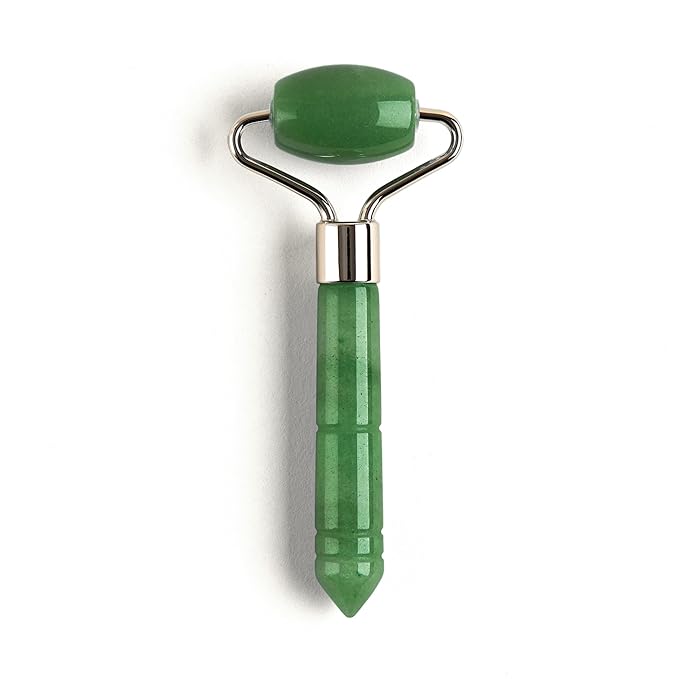 Mount Lai Mini Jade Face Roller - Authentic Jade Roller for Tension Relief, Puffiness & Radiant Skin, Relaxing Face Massager for All Skin Types