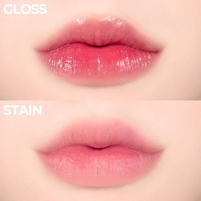 Pudding Glow Korean Lip Tint | Natural Lip Stain | Gloss to Stain | Long-Lasting & Non-Sticky | Lightweight Lip Tint 0.14 oz. (01 RED BERRY)