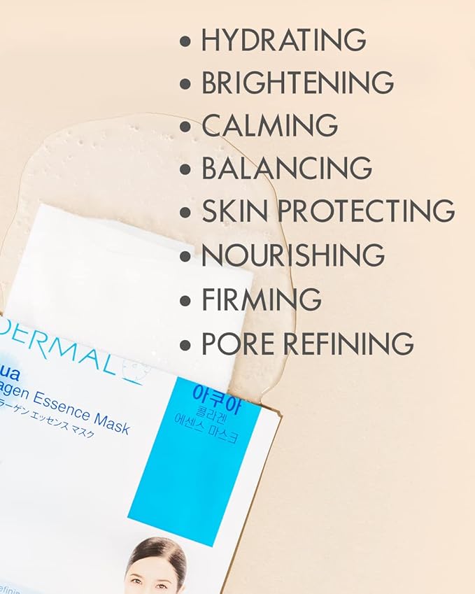 DERMAL 39 Combo Pack Made in Korea Facial Mask – 20+ Years of K-Beauty Experience, Premium Quality Korean Sheet Masks for Daily Skincare Routine