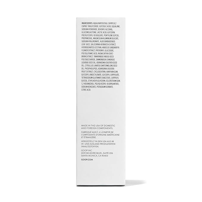 goop Beauty Sleep Milk Serum | Intense Face Exfoliator to Smooth Uneven Texture, Wrinkles, & Pores | Glycolic Acid & Hyaluronic Serum | Dark Spot Corrector | 1 fl oz