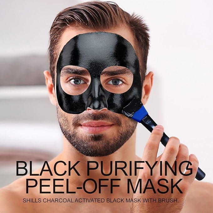 SHILLS Blackhead Remover, Pore Control, Skin Cleansing, Purifying Bamboo Charcoal, Peel Off Face Mask,1 Bottle(1.69 fl. oz)
