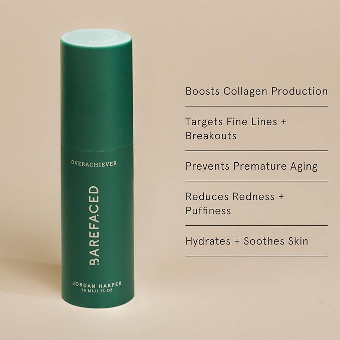 Barefaced Core Four (Retinoid Alternative) - Original Toning Pads, Liquid Gold, Overachiever, Sheer SPF