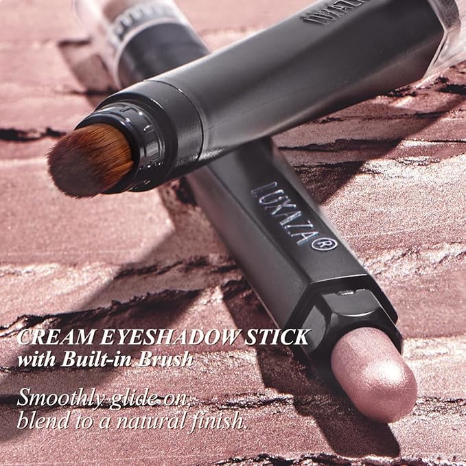 10PCS Eyeshadow Stick,Shimmer And Matte Brown Metallic Cream Eyeshadow Pencil Crayon with Smudge-proof & Waterproof, Eye Brightener Stick, Ideal Gift for Women- Love's Gifts