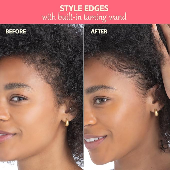 FUNAN Styling Cream for Hair, Hair Cactus Fruit 3-in-1 Styling Cream with Taming Wand for Flyaways, Frizz Control, Edge Styling, No Flaking, Slick Back Hair Products for All Hair Types 0.6 oz