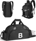 10 Year Old Boy Birthday Gifts, Initial Gym Bags with Shoe Compartment, Dance Bag for Girls, Monogram Kid Overnight Bags, Travel Duffle Tote-Perfect for Sport Outdoor (Letter B)