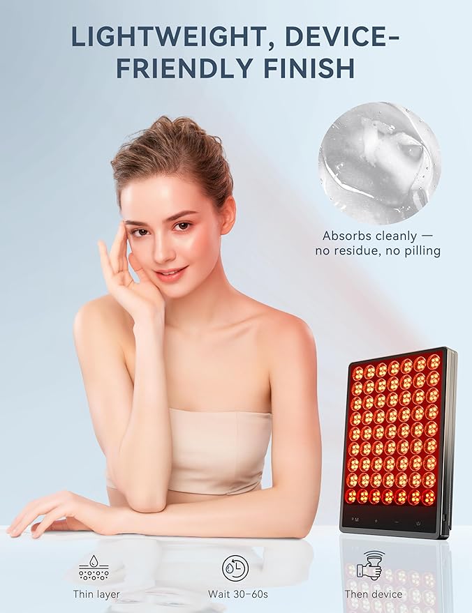 Red Light Therapy Activation Serum for Face – Activation & Hydration Booster for LED Mask, Microcurrent & Facial Devices – Hyaluronic Acid, Green Tea, Niacinamide, Centella & Aloe – 1.01 fl.oz