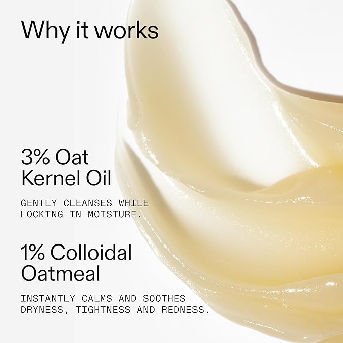 The INKEY List Mini Oat Cleansing Balm, Rich Balm Removes Makeup and Impurities, Reduces Redness, Travel Size, 1.69 Fl Oz each
