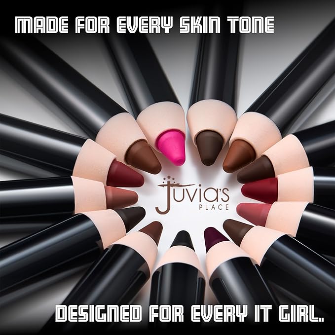 Juvia's Place Long Wear Lip Pencil – Love Me Back – Waterproof & Kiss-proof, Long Lasting Lip Liner, Smooth Makeup Application - Soft Matte Finish Base for Lipstick - 13 Hours of Wear for Everyday Use
