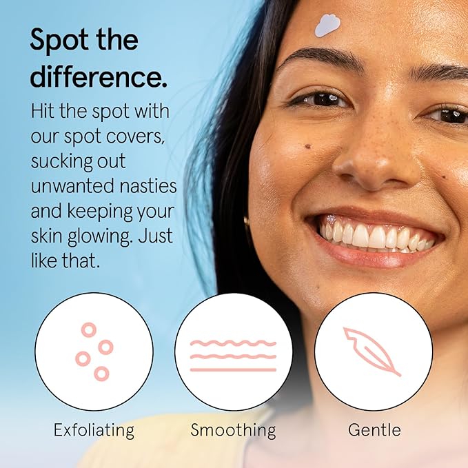 grace & stella Award Winning Pore Strip - Pimple Patches for Face - Hydrocolloid Acne Patches - Absorbs Zits, Reduces Redness - Cute Patches Dermatologist-Tested, Vegan (Multishape, 36 Count)