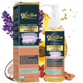 100% Almond Oil USDA Certified Organic Hydrating Body Oil After Shower Non-Greasy Moisturizing Oil For Women & Men Dry Skin 5.07 fl oz/150ml- Lavender Scent