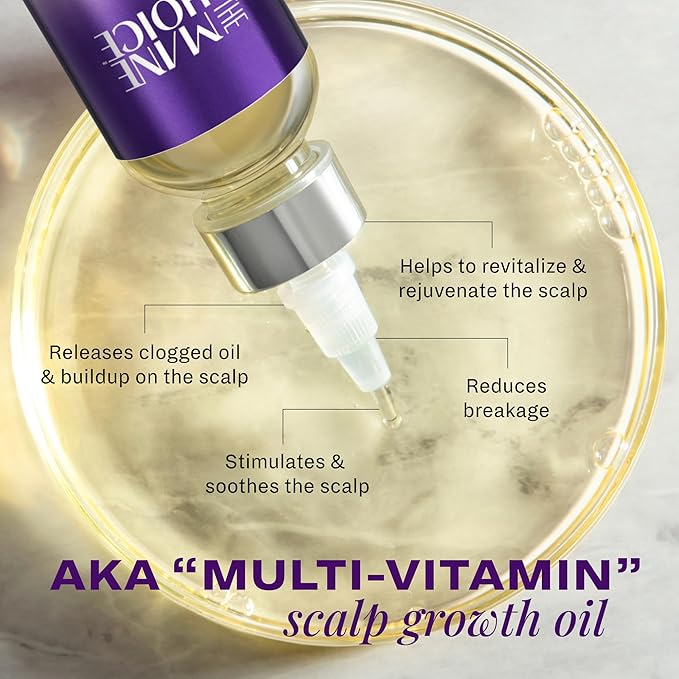The Mane Choice Alpha Multi-Vitamin Scalp Nourishing Hair Growth Oil, Helps Stimulate, Revitalize & Soothe, Scalp Oil with Biotin, & Vitamin C, 4 oz, Pack of 2